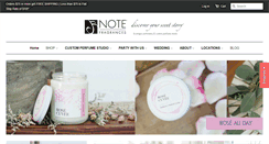 Desktop Screenshot of notefragrances.com